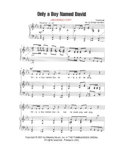 Only A Boy Named David - Children's Choral (PDF download)