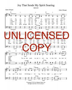 Joy That Sends My Spirit Soaring - Hymn Style (PDF download)