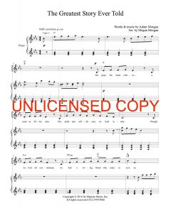 The Greatest Story Ever Told Piano/Vocal (PDF download)