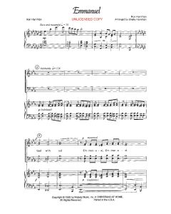 Emmanuel - Piano/Vocal Choral (PDF download)