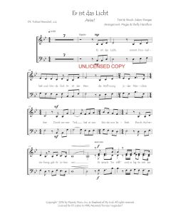 Er ist das Licht-Arise!