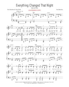 Everything Changed that Night - Vocal Solo w/Optional Duet (PDF download)