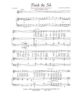 Finish the Job - Children's Choral (PDF download)