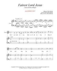 Fairest Lord Jesus - Children's Choral  (PDF download)