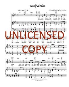Faithful Men Piano/Vocal Solo (PDF download)