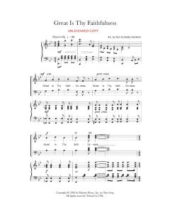Great Is Thy Faithfulness - Choral Medley (PDF download)