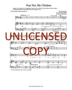 Fear Not My Children Vocal/Piano (PDF download)