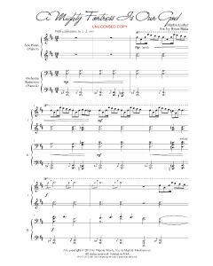 A Mighty Fortress Is Our God - Shelly Hamilton Piano Duo (PDF download)