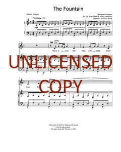 The Fountain - Piano/Vocal (PDF download)