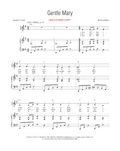 Gentle Mary - Vocal Solo (PDF Download)