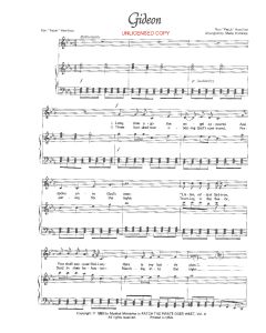 Gideon - Children's Choral (PDF download)