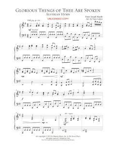 Glorious Things of Thee Are Spoken - Faye Lopez Piano Solo (PDF download)