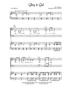 Glory to God - Piano/Vocal Choral (PDF download)