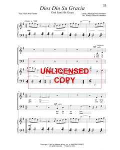 Dios dio su gracia (God Sent His Grace)