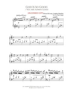 God Is So Good/You Are Always Good - Faye Lopez Piano Solo (PDF download)