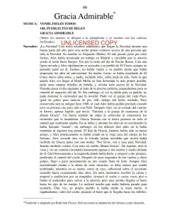 Gracia admirable guion (Amazing Grace Script)