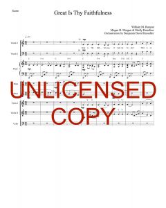 Great Is Thy Faithfulness Orchestration Simply Majesty Version (PDF download)