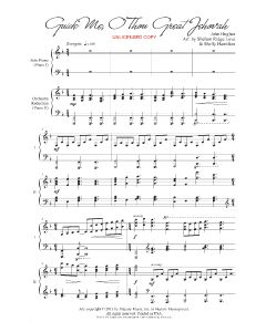 Guide Me, O Thou Great Jehovah - Shelly Hamilton Piano Duo (PDF download)