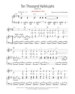 Ten Thousand Hallelujahs - Vocal Solo w/Optional Trio (PDF download)