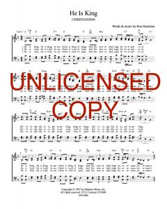 He is King - Hymn Style (PDF download)
