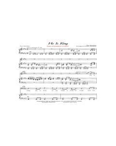 He Is King - Piano/Vocal Choral (PDF download)
