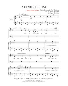 A Heart of Stone - Piano/Vocal Choral (PDF download)