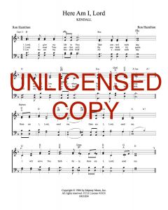 Here Am I, Lord - Hymn Style (PDF download)