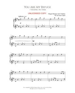 You Are My Refuge/Hiding in Thee - Faye Lopez Piano Solo (PDF download)
