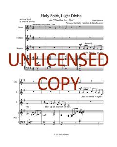 Holy Spirit, Light Divine Soprano Duet (PDF download)