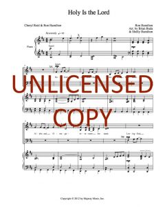 Holy Is the Lord - Piano/Vocal (PDF download)