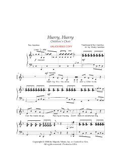 Hurry, Hurry - Children's Choir (PDF download)