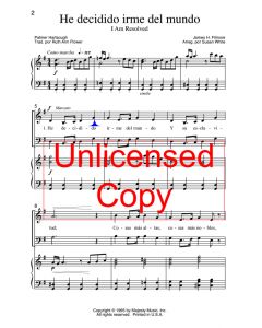 He decidido irme del mundo (I Am Resolved)