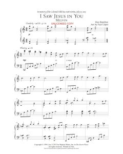 I Saw Jesus in You - Faye Lopez Piano Solo (PDF download)