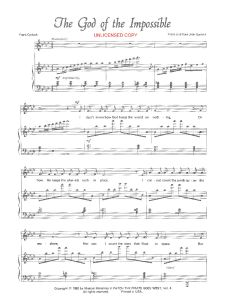 God of the Impossible - Children's Choral (PDF download)