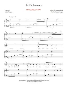 In His Presence Solo (PDF download)