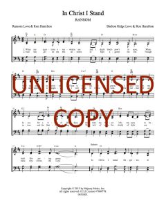 In Christ I Stand - Hymn Style (PDF download) 
