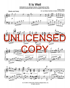 It is Well Piano Solo (PDF download)