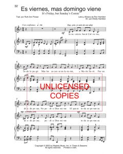 Es miernes, mas dominto viene (It's Friday, but Sunday's Comin')