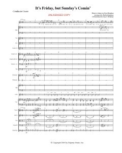It's Friday, But Sunday's Comin' Orchestration (PDF download)