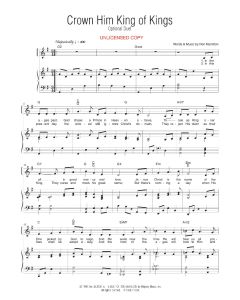 Crown Him King of Kings - Solo w/ Optional Duet (PDF download)