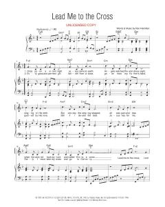 Lead Me to the Cross Piano/Vocal (PDF download)