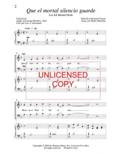 Que el mortal silencio guarde (Let All Mortal Flesh)