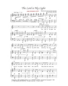 The Lord is My Light - Children's Choral (PDF download)