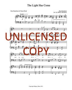 The Light Has Come Choral (PDF download)