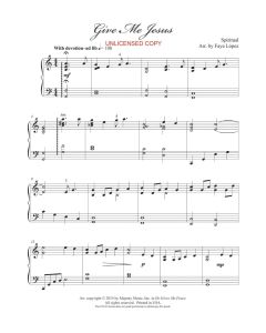 Give Me Jesus - Faye Lopez Piano Solo (PDF download)