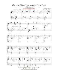 Grace Greater Than Our Sin - Faye Lopez Piano Solo (PDF download)