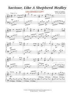Savior, Like A Shepherd Medley - Faye Lopez Piano Solo (PDF download)
