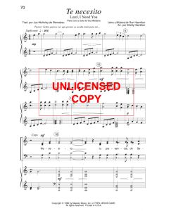 Te Necesito (Lord, I Need You)