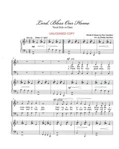 Lord, Bless Our Home - Wedding Duet (PDF download)