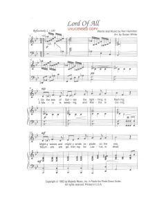 Lord of All - Children's Choral (PDF download)